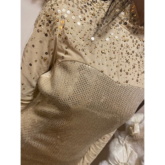 Vintage ST. JOHN- midi Metallic Dress!! - Picture 9 of 12